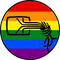 Chaosknoten Regenbogen Patch